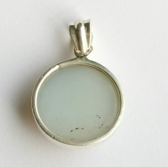 Sterling Silver Druzy Quartz Pendant Necklace NEW - Picture 3 of 9